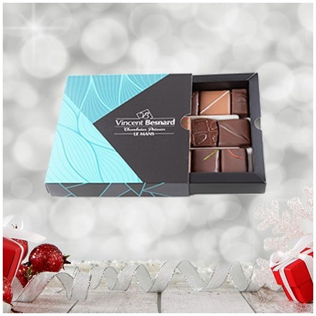 Coffret 1 tiroir - 12 chocolats