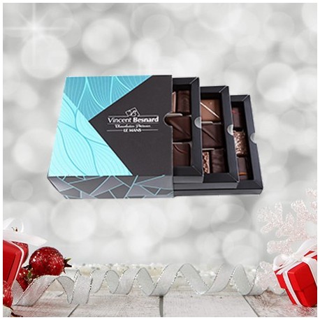 Coffret 3 tiroirs - 36 chocolats